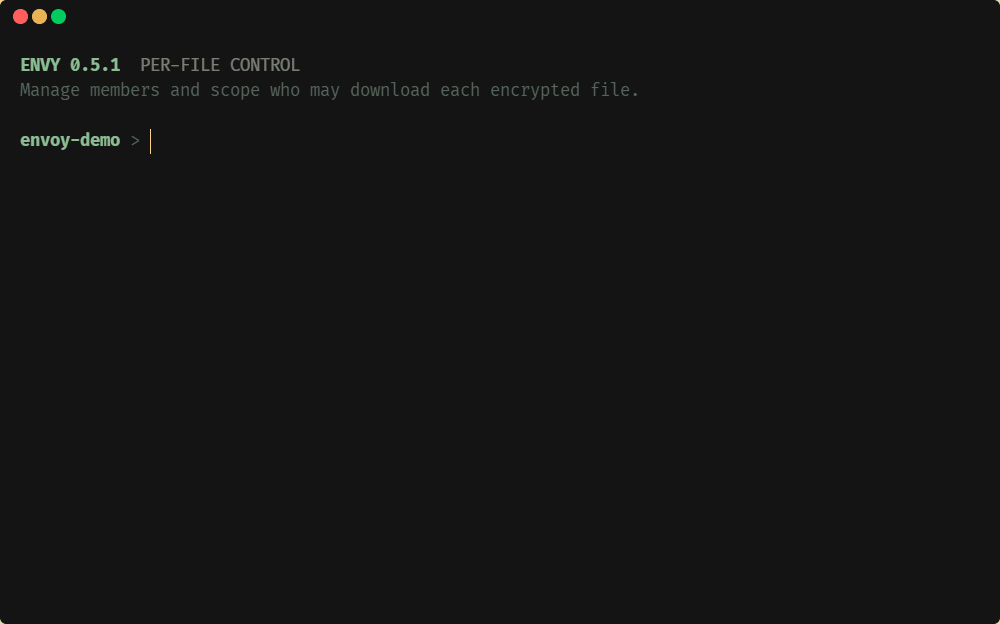 Envoy - .env file management